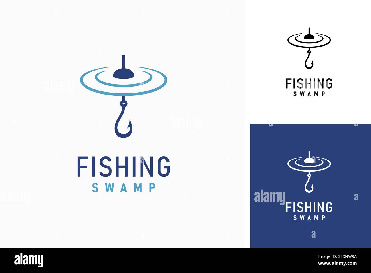 Fishing logo symbol icon design Stock Vector