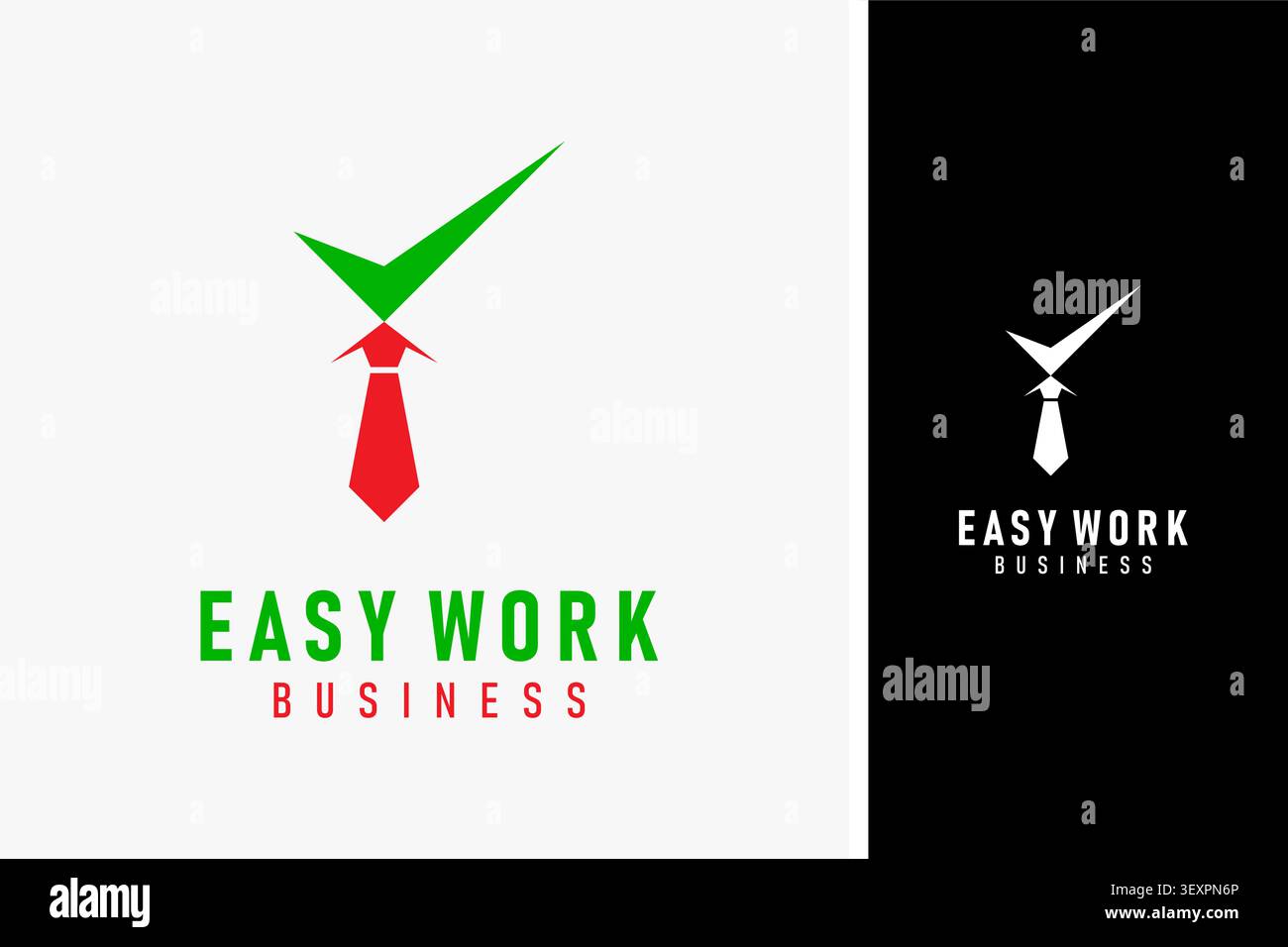 Easy work logo symbol icon design Stock Vector