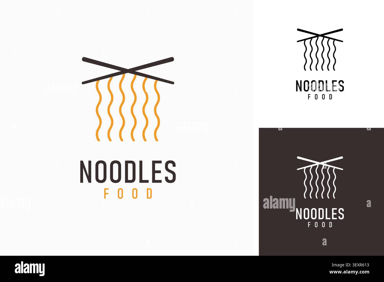 Noodles logo symbol icon design Stock Vector
