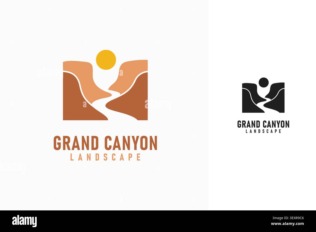 Canyon logo symbol icon design Stock Vector