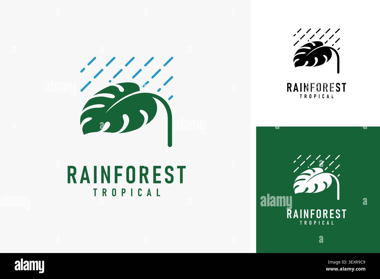 Rainforest logo symbol icon design Stock Vector