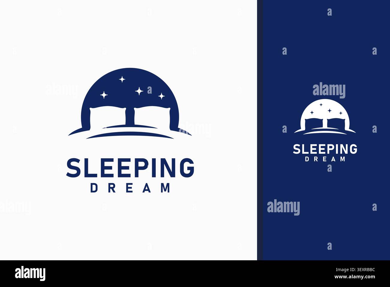 Sleeping logo symbol icon design Stock Vector