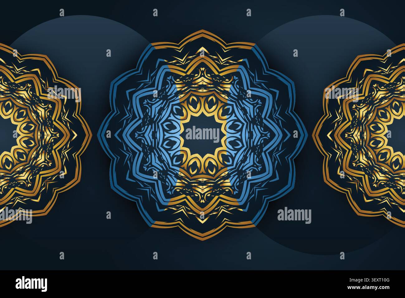 premium golden mandala decorative pattern Stock Vector