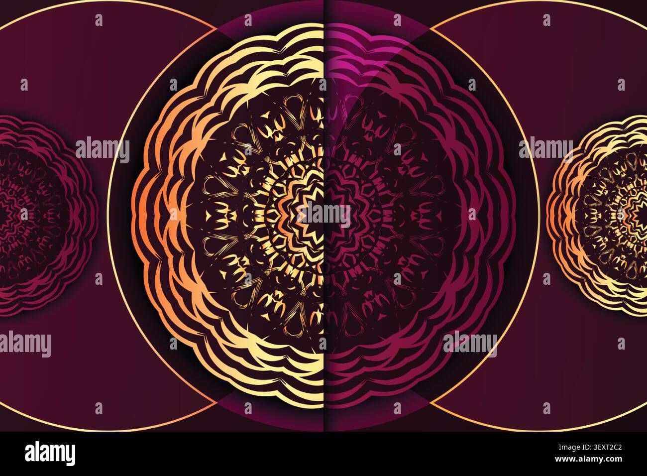 modern luxury colorful mandala texture Stock Vector