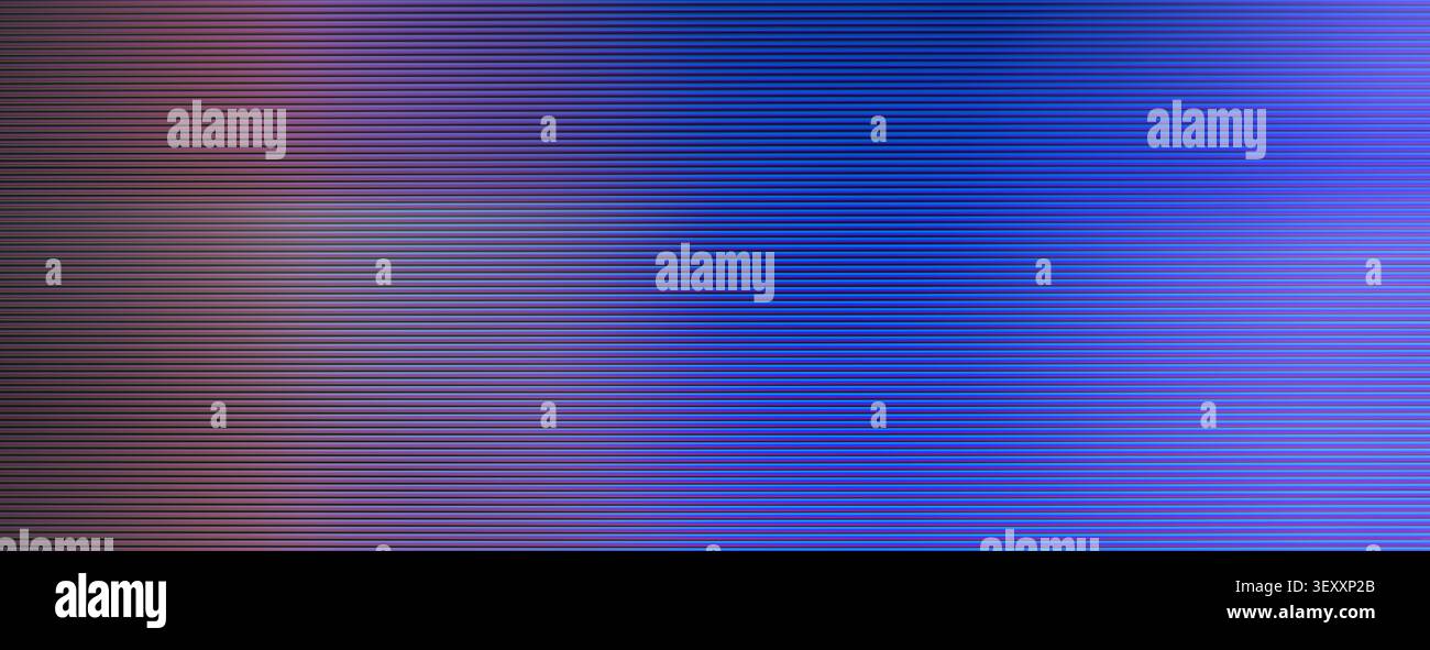 Abstract background showing horizontal lines with blue and violet color gradient Stock Photo