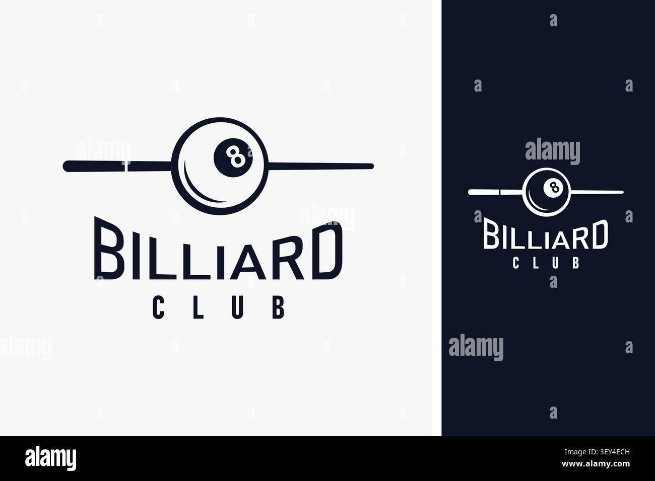 Billiard logo symbol icon design Stock Vector
