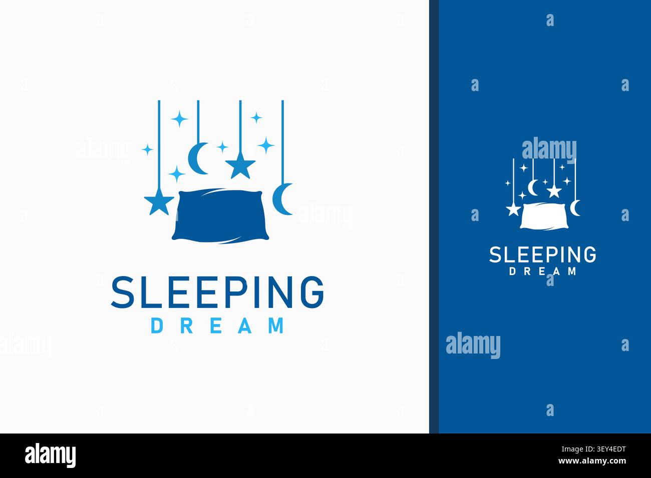 Sleep dream logo symbol icon design Stock Vector