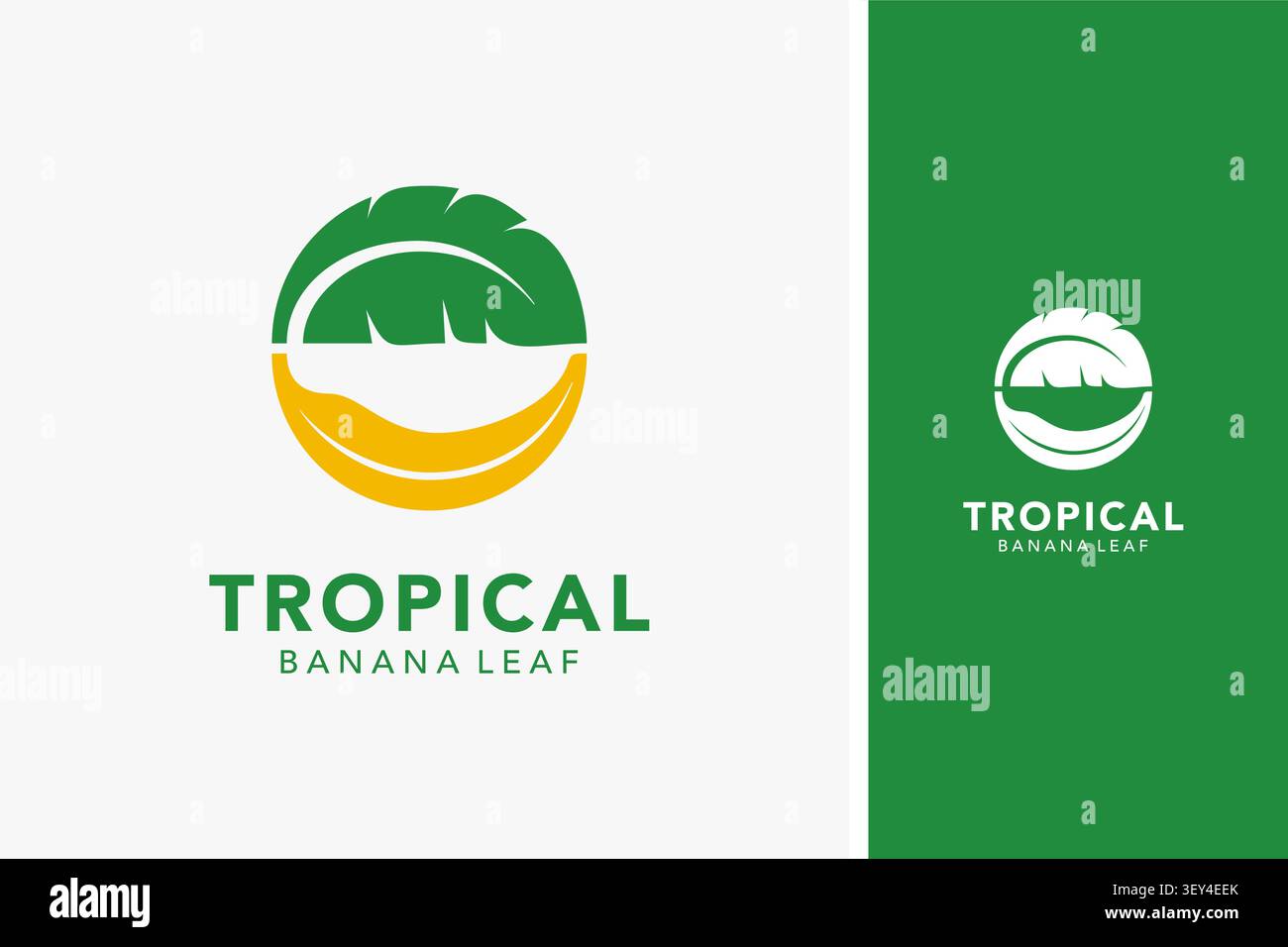Banana leaf logo symbol icon design Stock Vector