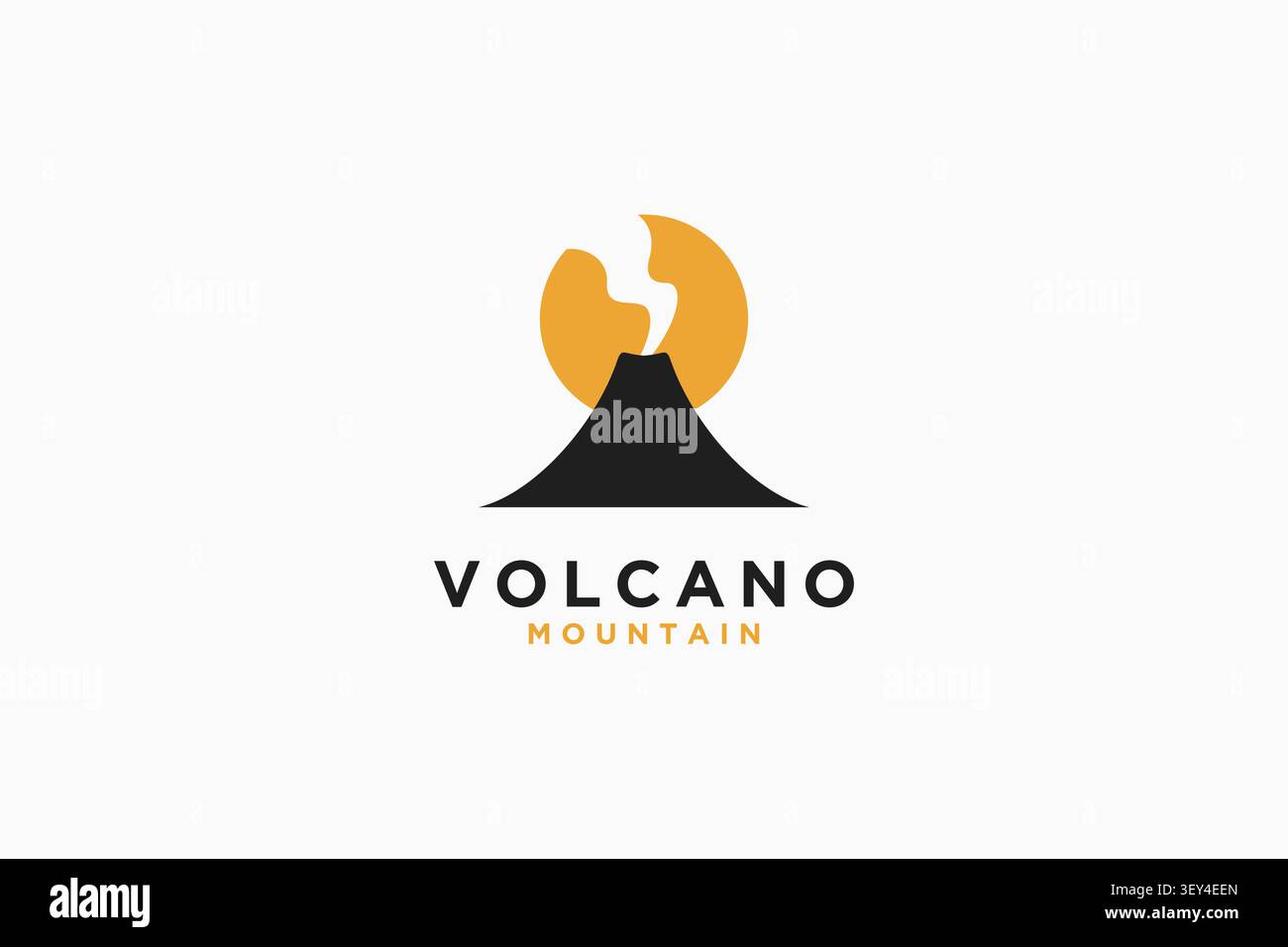Volcano mountain logo symbol icon design Stock Vector