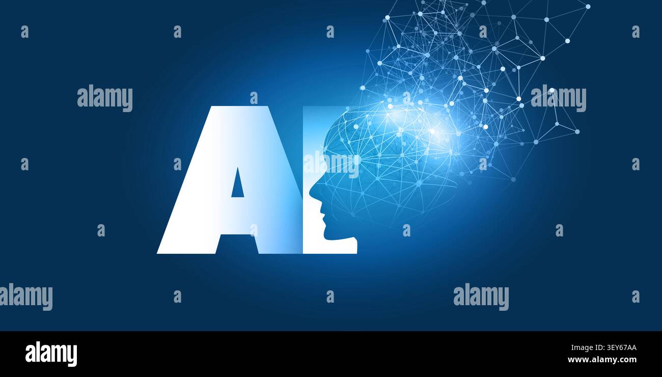 Dark Blue Machine Learning, Artificial Intelligence, Cloud Computing and Global Networks Concept with Transparent Globe, Global Polygonal Digital Netw Stock Vector
