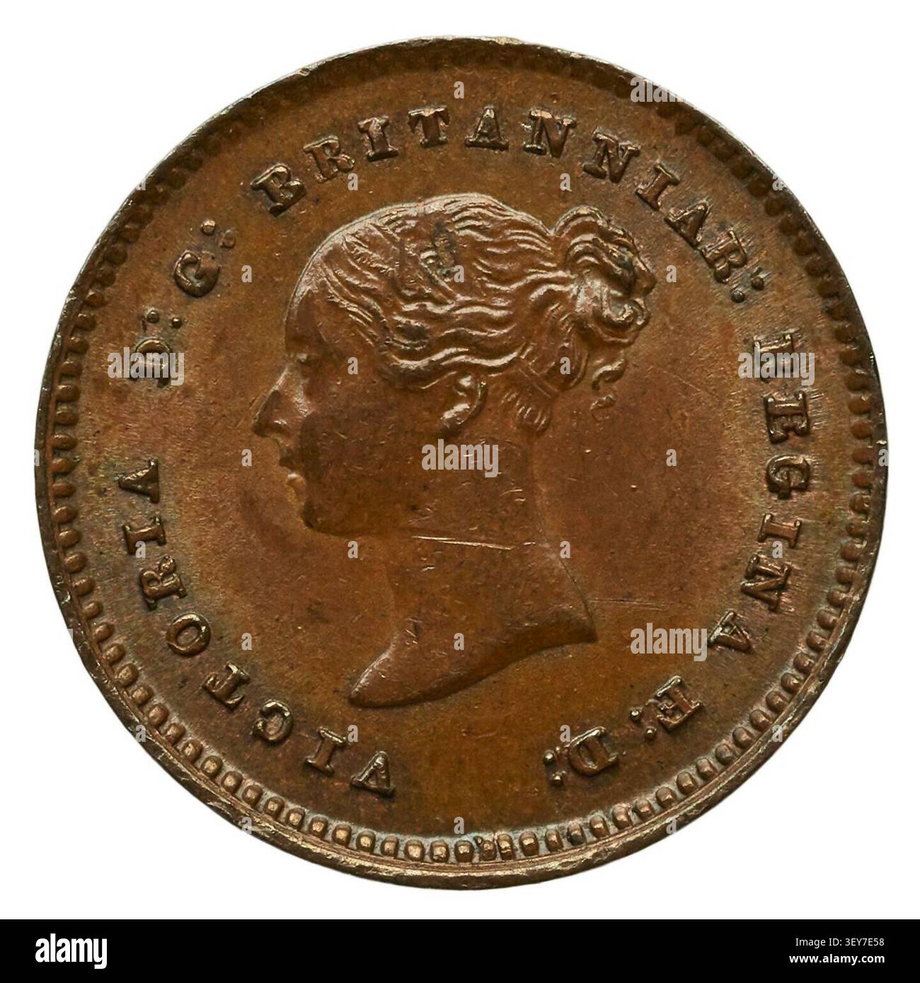 Queen victoria coin 1839 hi-res stock photography and images - Alamy