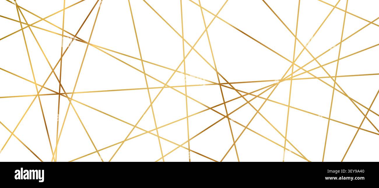 Straight diagonal lines form chaotic geometric pattern vector illustration background. Stock Vector