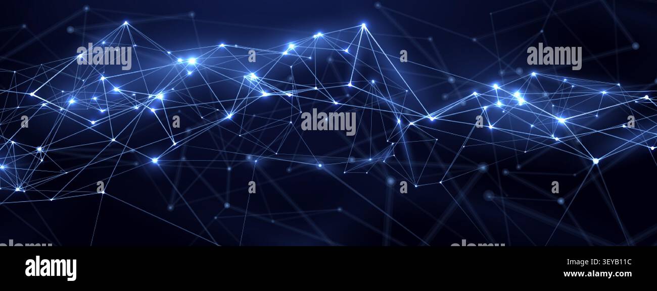 Abstract Digital Network Background. Tech bg. Vector illustration.  Stock Vector