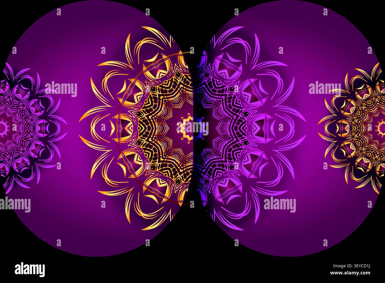 decorative abstract floral mandala background Stock Vector