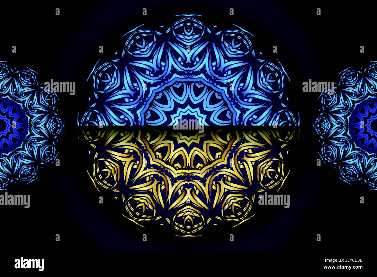 elegant abstract geometric gold pattern art Stock Vector
