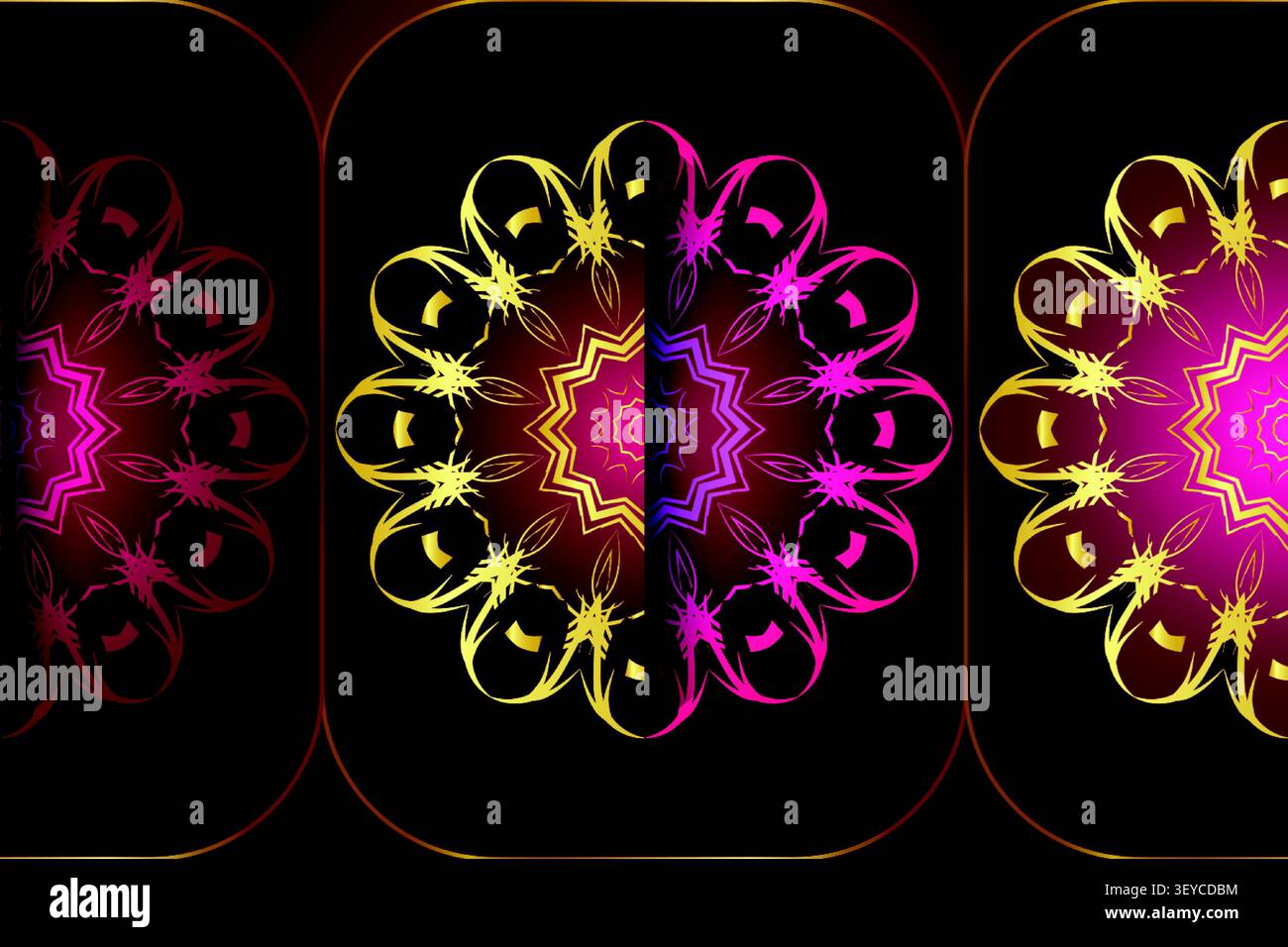 luxury abstract overlapping mandala background Stock Vector