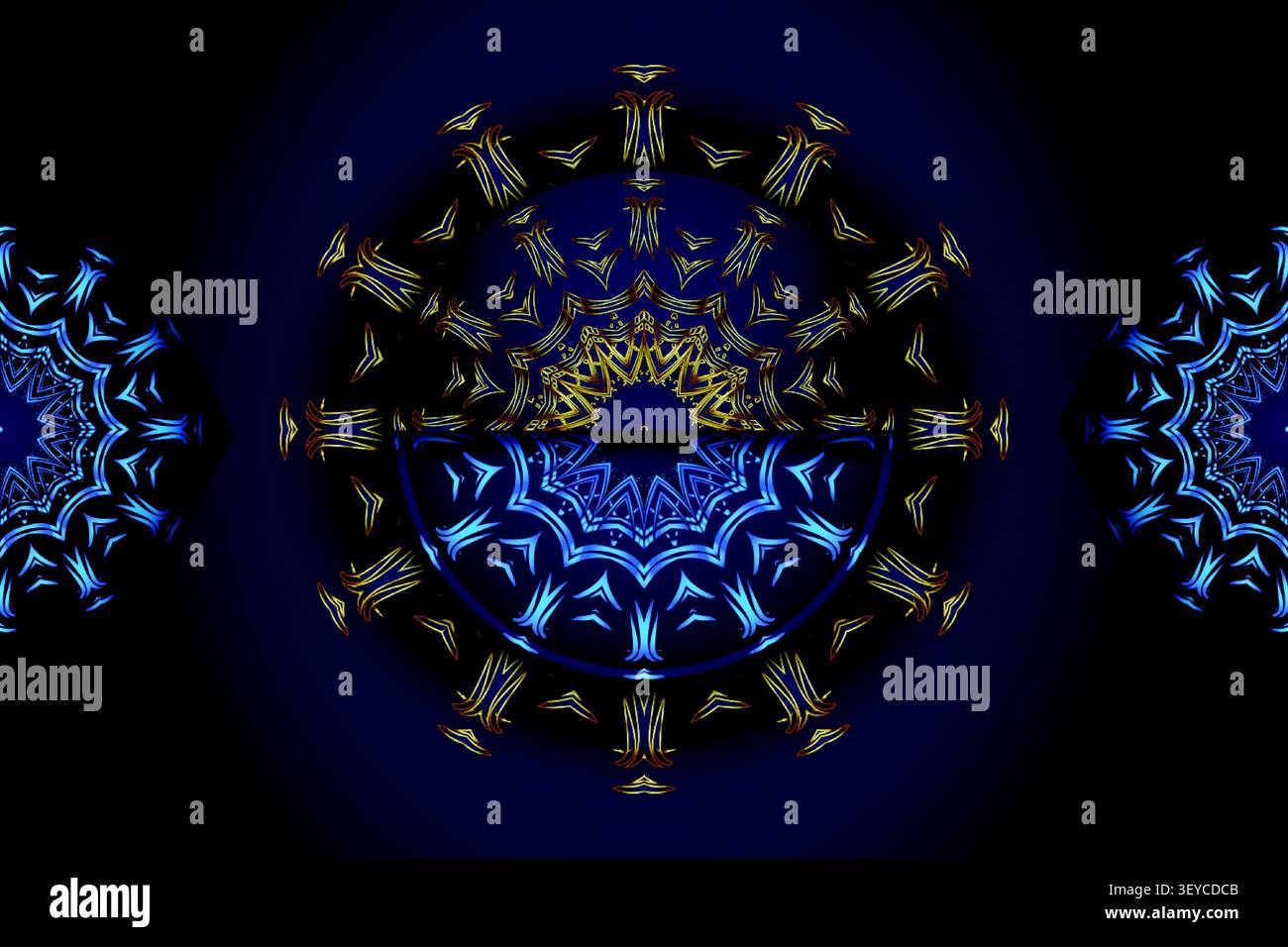 elegant abstract islamic mandala wallpaper Stock Vector