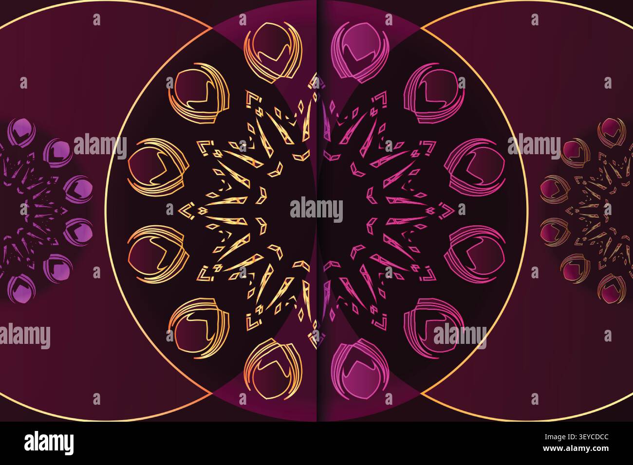 seamless elegant mandala decorative pattern Stock Vector