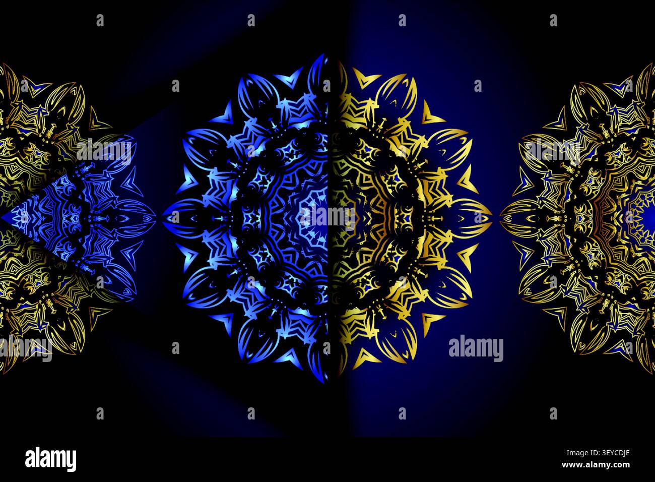 decorative luxury mandala geometric wallpaper Stock Vector