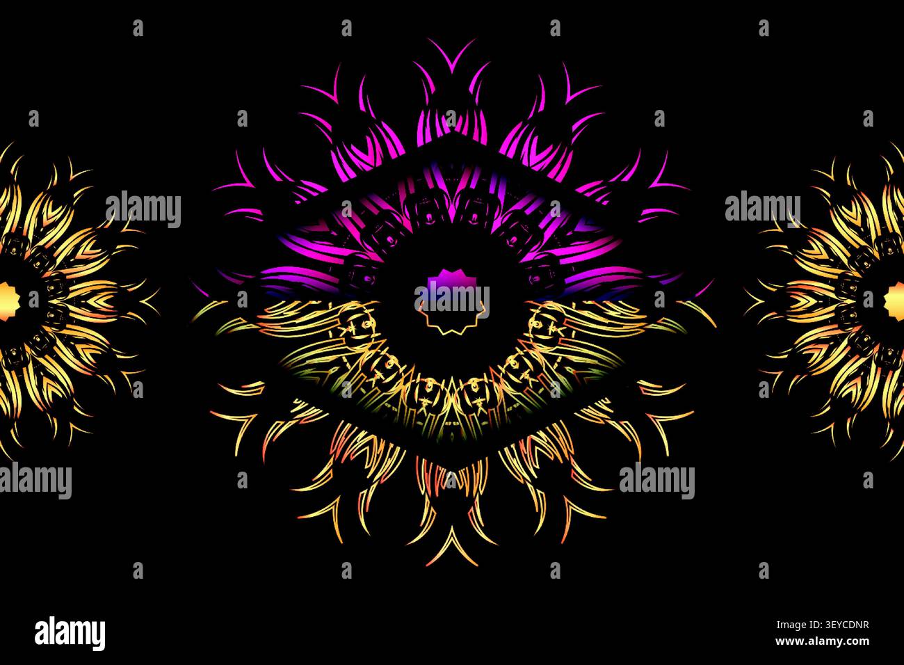 premium golden mandala decorative pattern Stock Vector