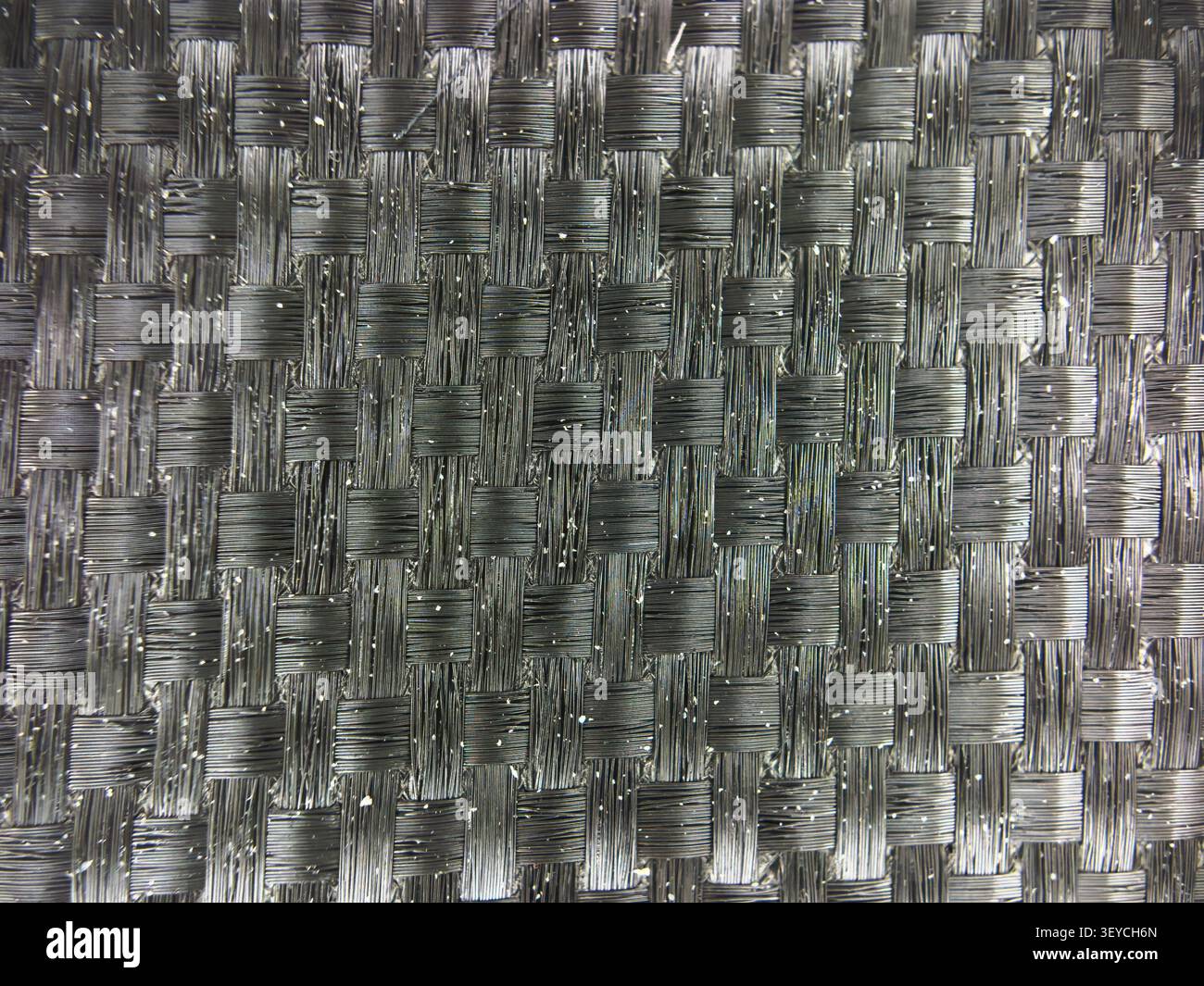 Macro texture of black fabric threads background with selective focus and copy space High quality Stock Photo