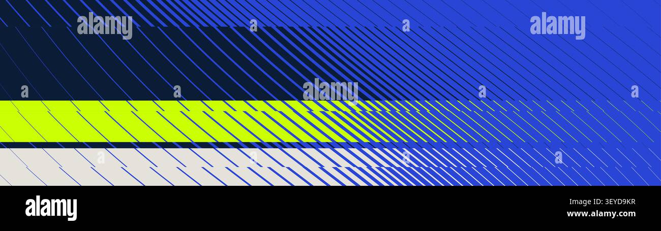 Cyberpunk racing speed texture background with neon lime technical hatch grid abstract striped linear gradient pattern and dynamic diagonal geometric Stock Vector