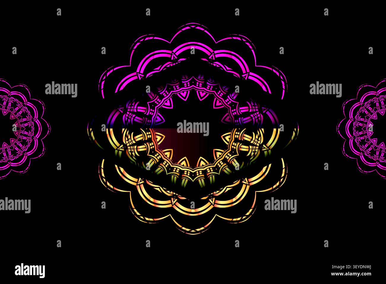 elegant abstract geometric gold pattern art Stock Vector