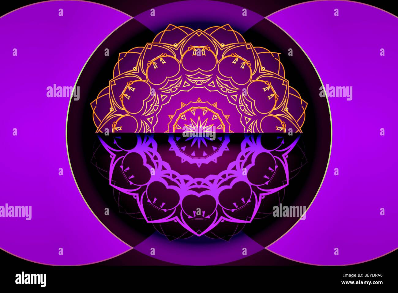 luxury abstract overlapping mandala background Stock Vector