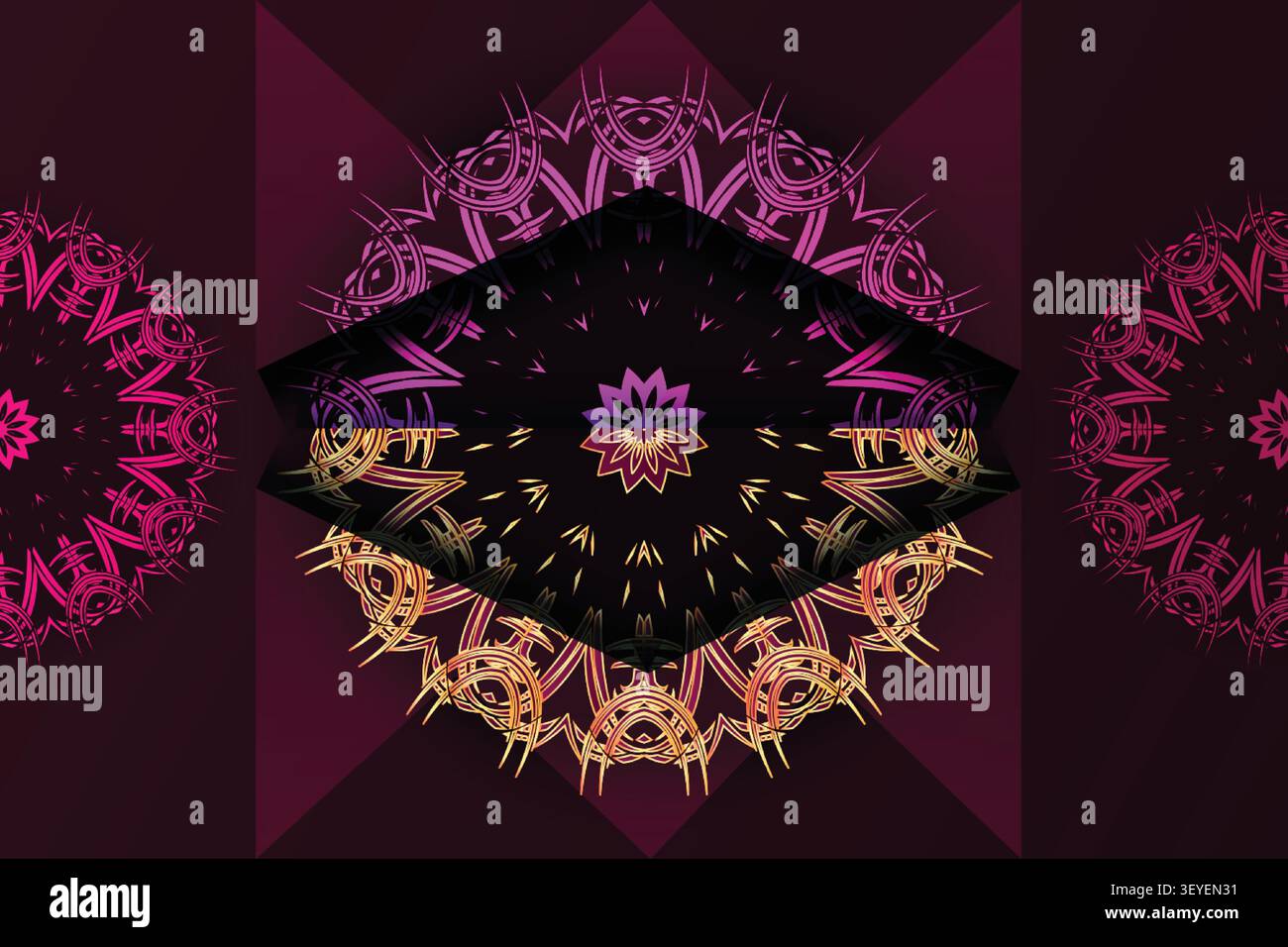 seamless elegant mandala decorative pattern Stock Vector