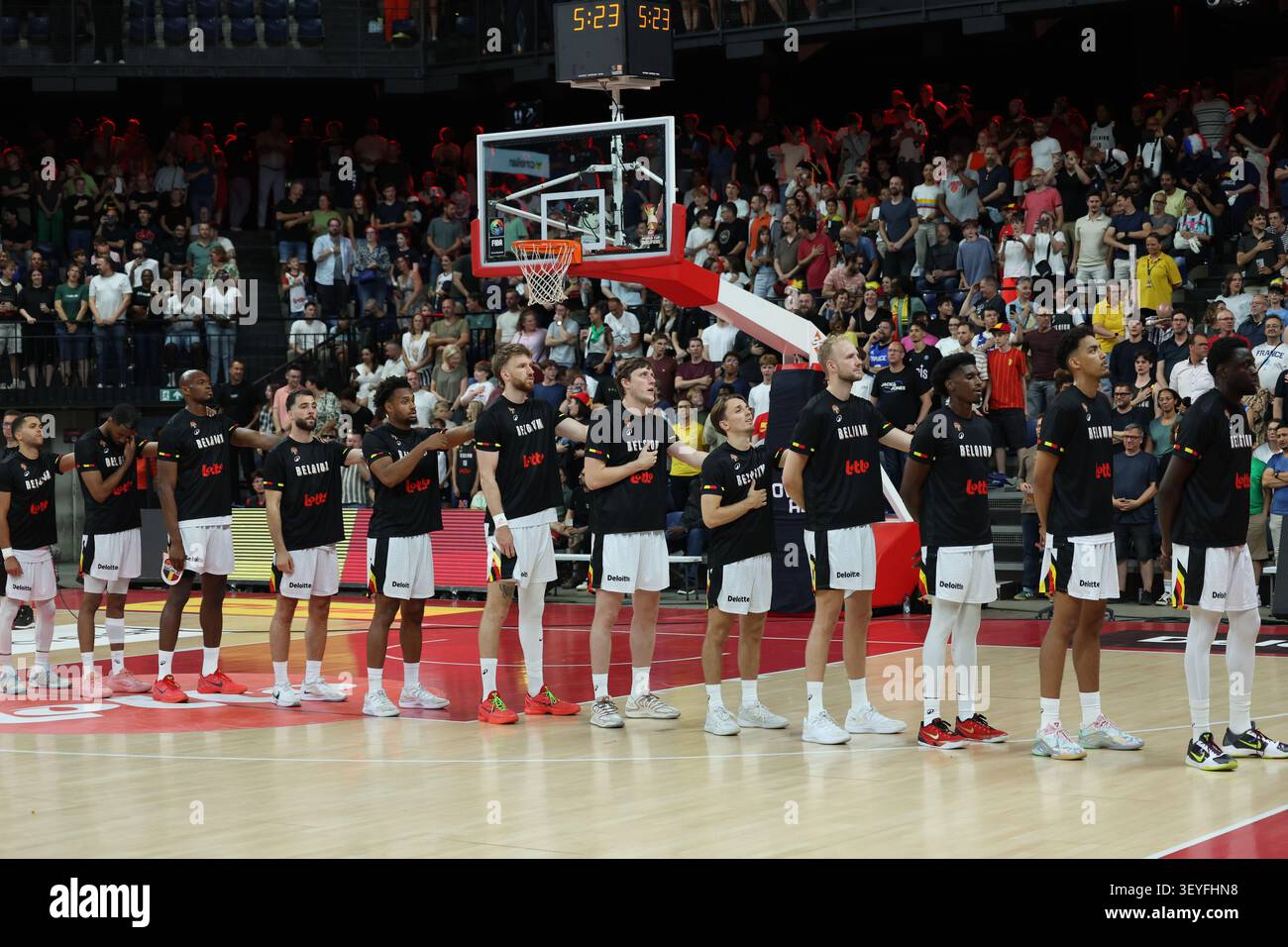 Belgium s Players Pictured At The Start Of A Basketball Match Between belgium-s-players-pictured-at-the-start-of-a-basketball-match-between