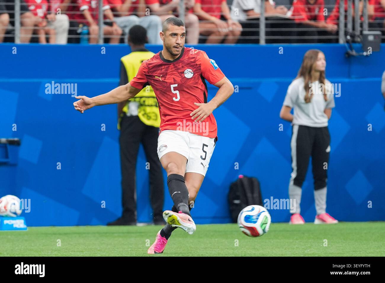 Ramy Rabiha Ramy Rabia of Egypt passes the ball during a FIFA Men’s World Cup 2026 ...