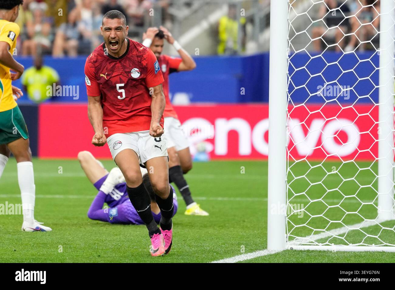 Ramy Rabiha Egypt's Ramy Rabia reacts during the World Cup round of 32 soccer match ...