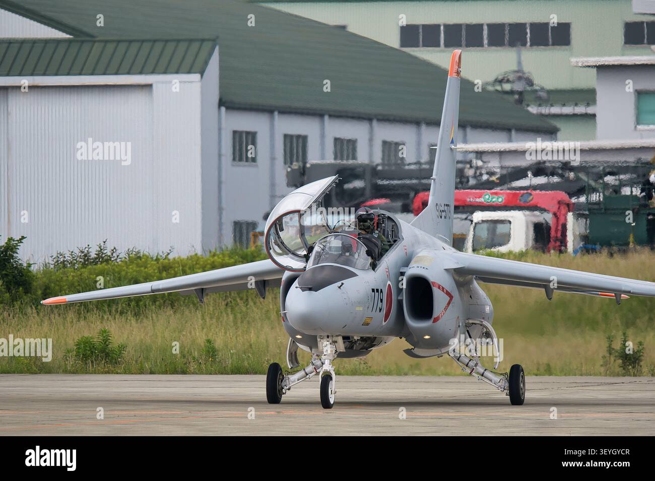 Kawasaki t 4 jet trainer aircraft hi-res stock photography and