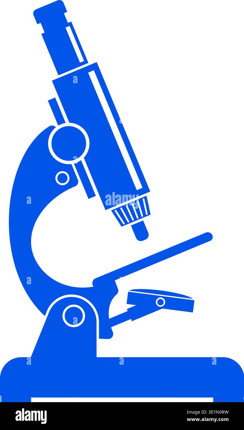 Microscope Icon. Vector isolated on white background. Stock Vector