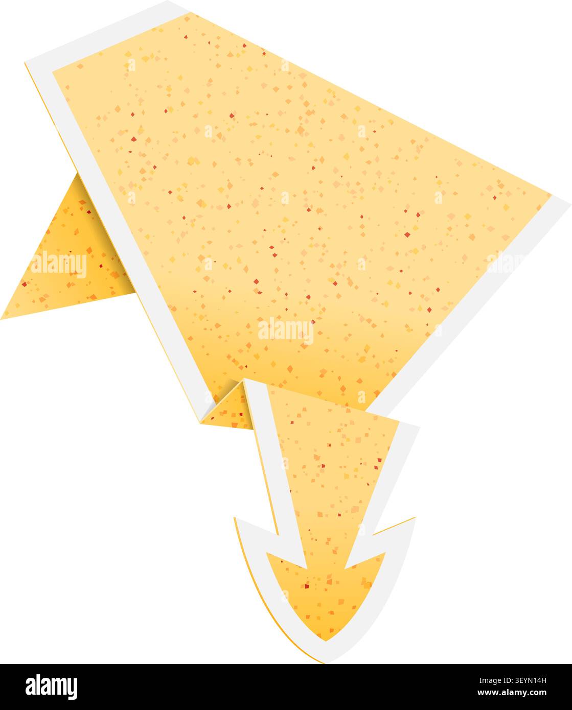 Paper Origami Arrow, element for design, vector illustration Stock Vector