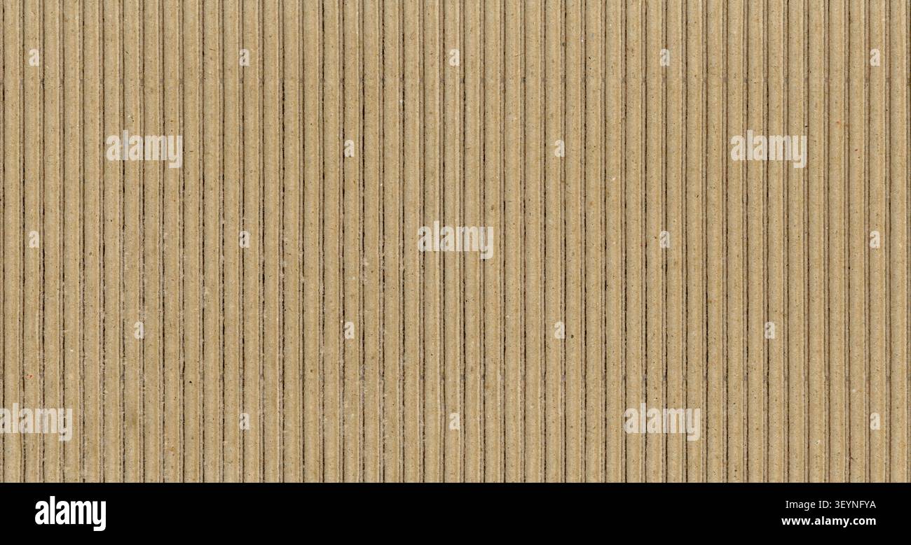 brown corrugated cardboard texture useful as a background Stock Photo
