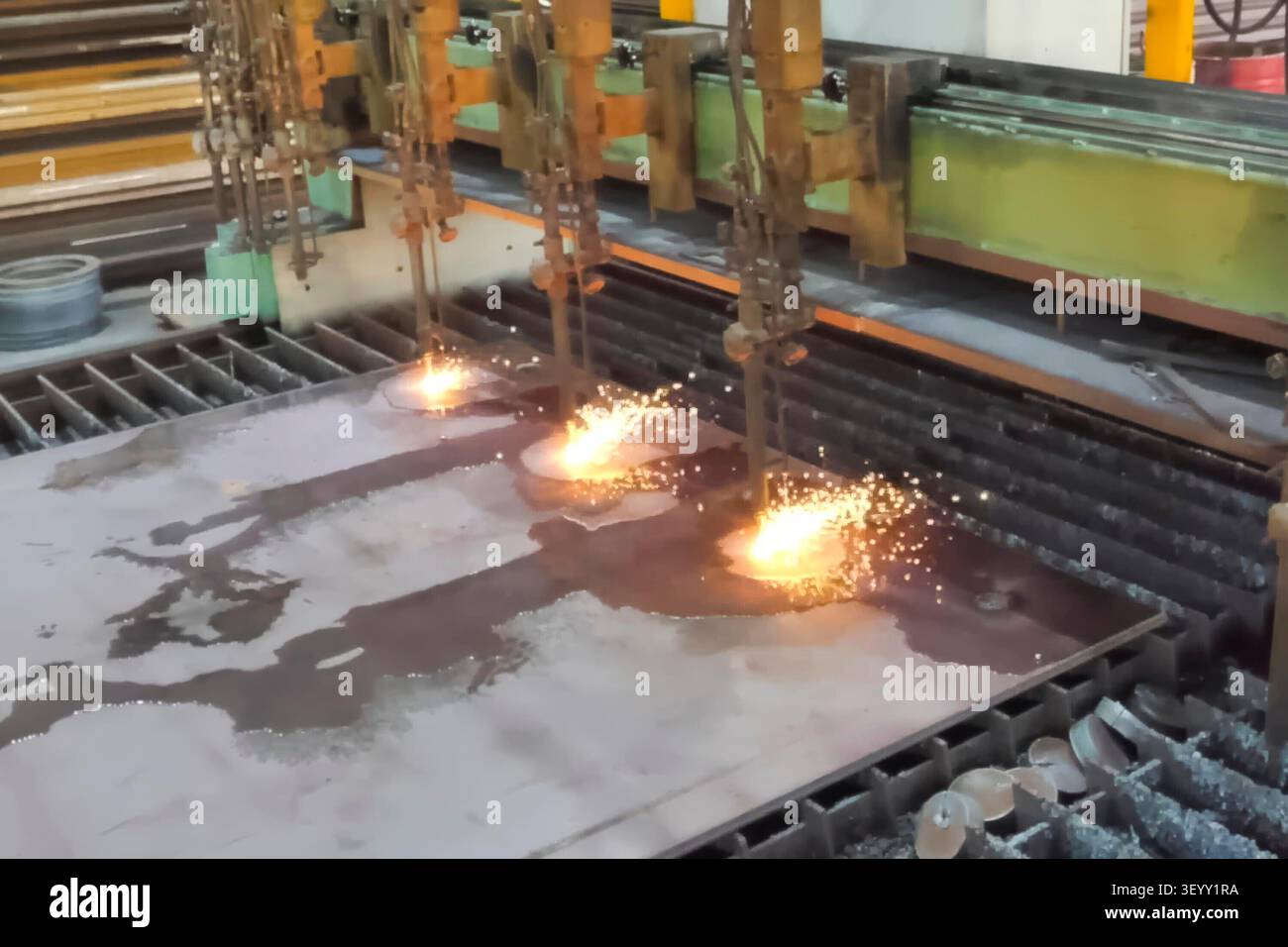 CNC welding machine with water cooling. Stock Photo