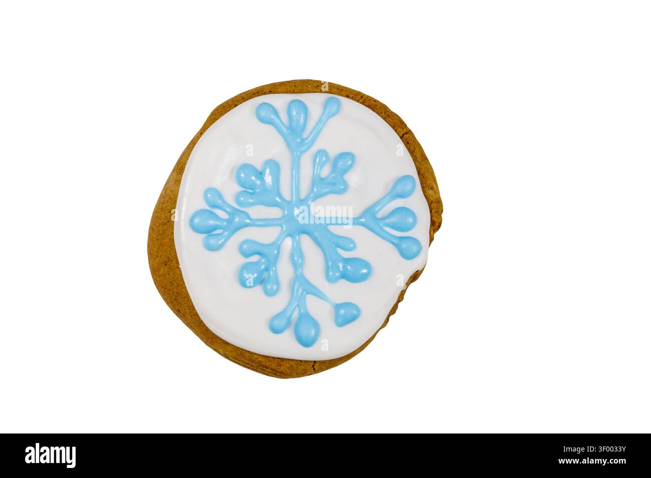 Christmas gingerbread cookie isolated on white background Stock Photo