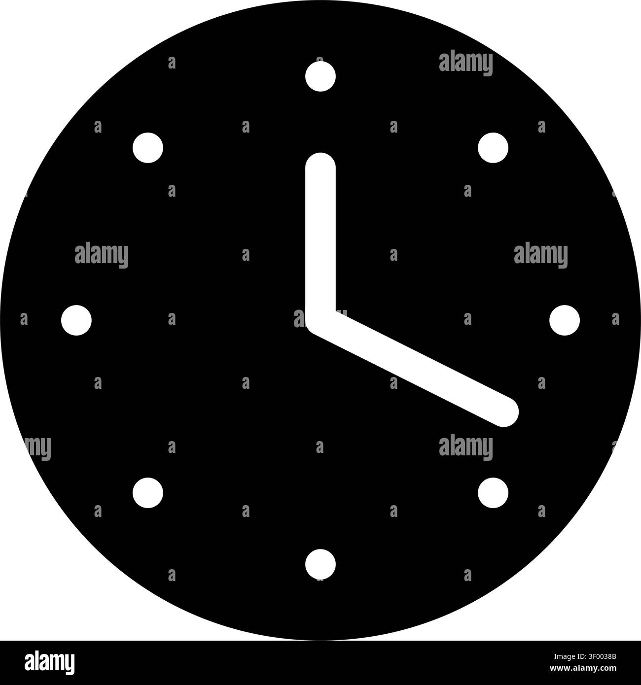 Clock Solid Icon, Time, Watch, Timer, Alarm, Stopwatch, Hour, Minute Stock Vector