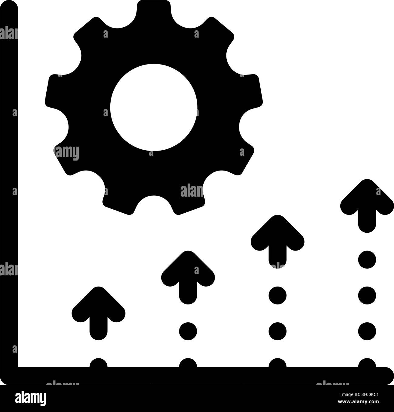 Machine Learning Graph Icon, Neural Network Stock Vector