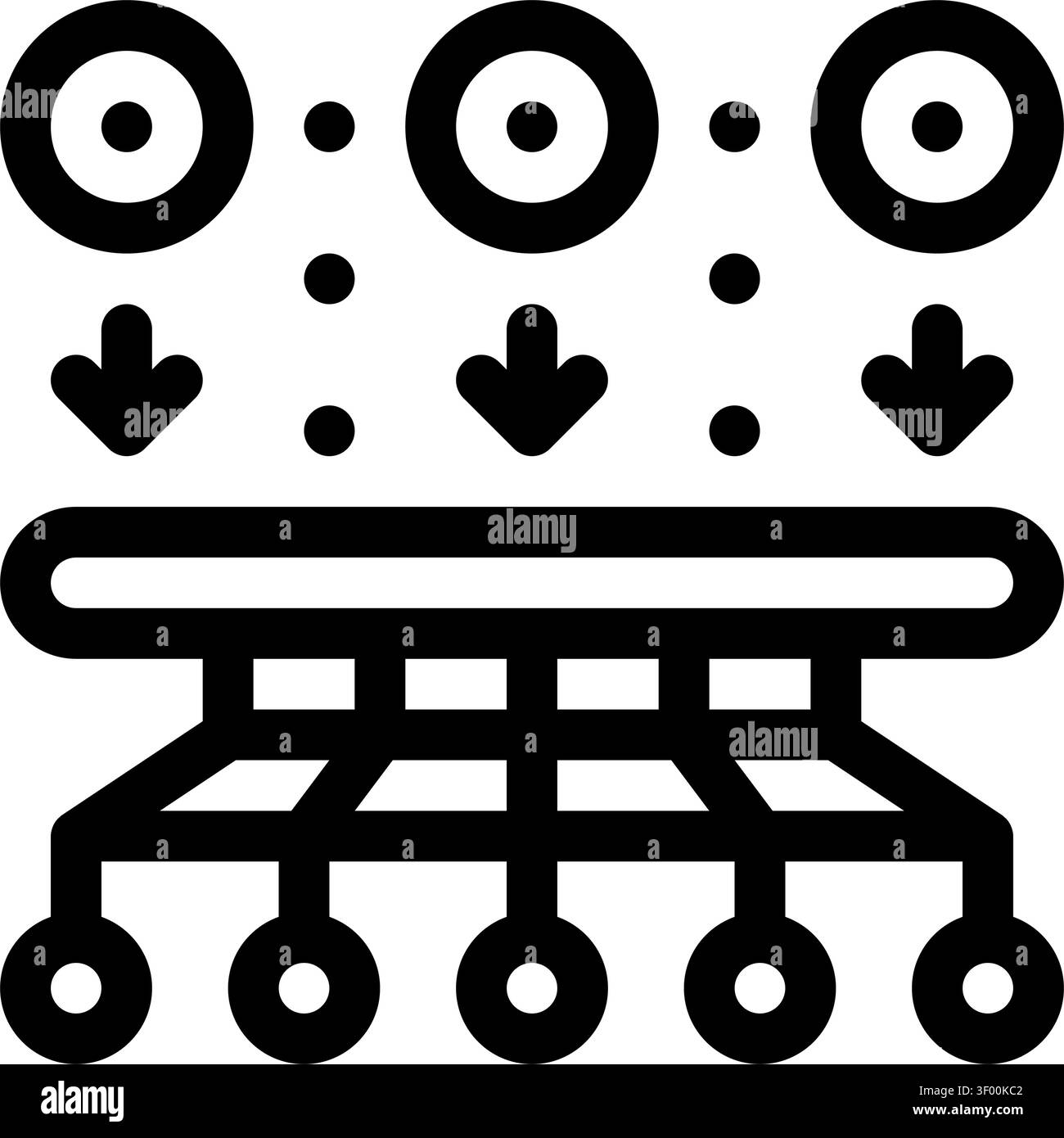 Deep Learning Layers Icon, Neural Network, Machine Stock Vector
