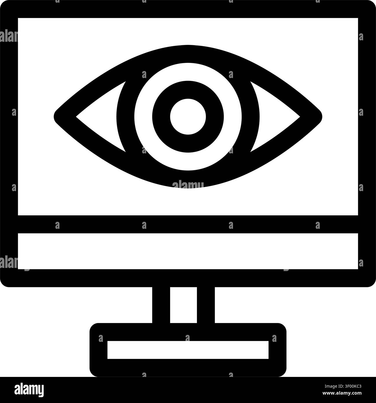 Computer Vision Eye Icon, Artificial Intelligence, Ai Stock Vector