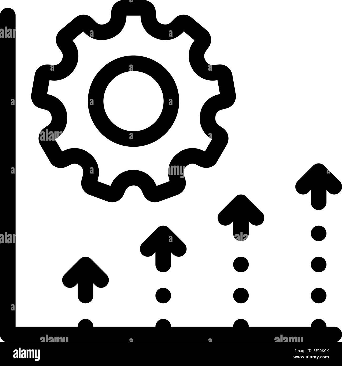 Machine Learning Graph Icon, Neural Network Stock Vector
