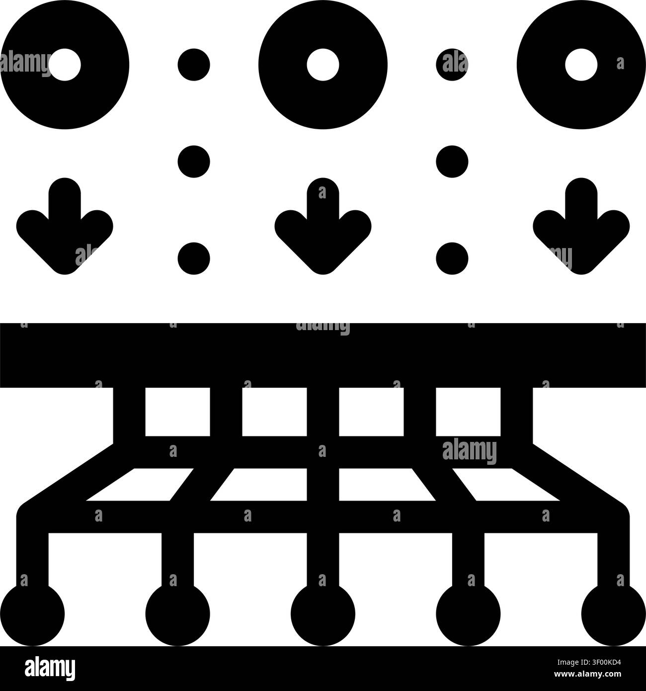 Deep Learning Layers Icon, Neural Network, Machine Stock Vector