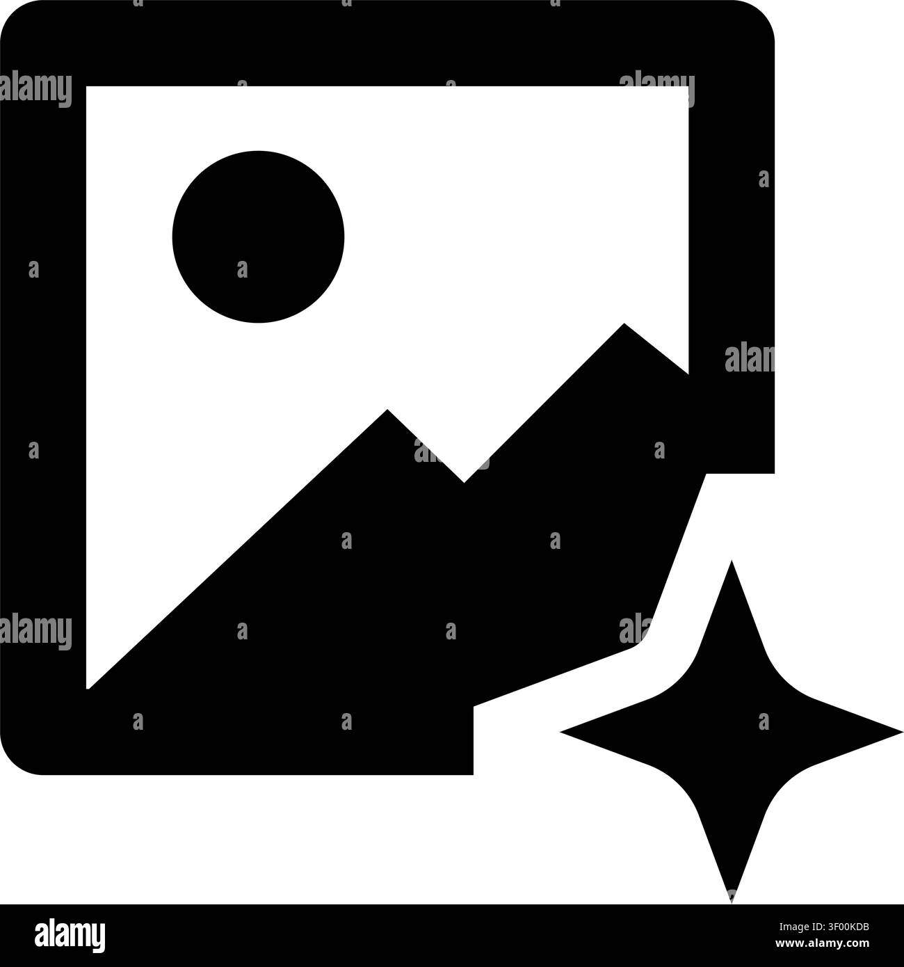 Generation Icon, Ai, Artificial Intelligence, Neural Network Stock Vector