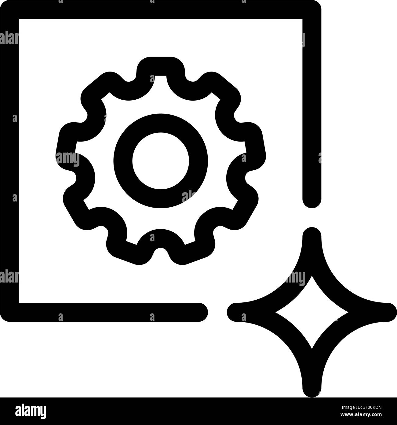 Training Data Icon, Machine Learning, Artificial Intelligence Stock Vector