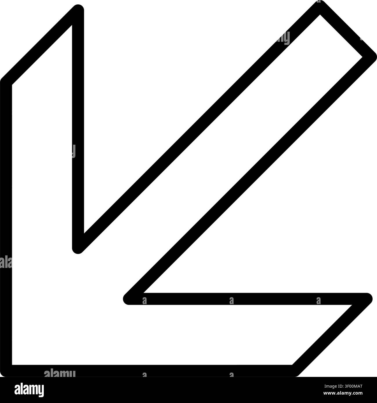 Arrow Diagonal Down Icon, Directional, Chevron, Pointer Stock Vector