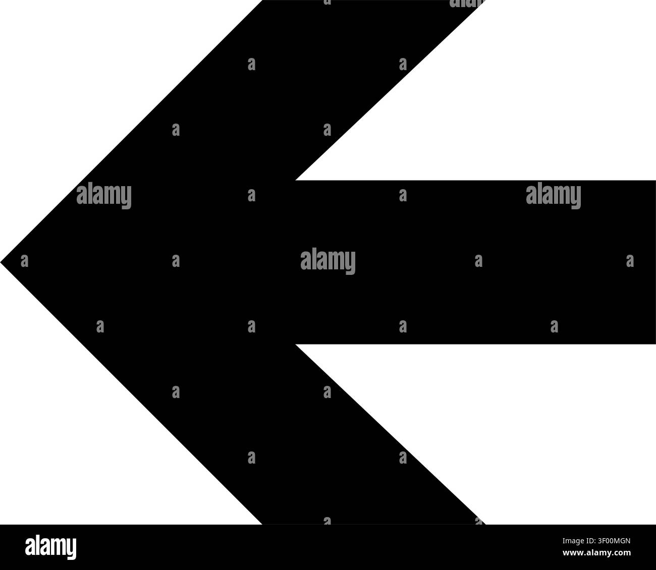 Arrow Left Icon, Directional, Navigation, Back, Previous Stock Vector