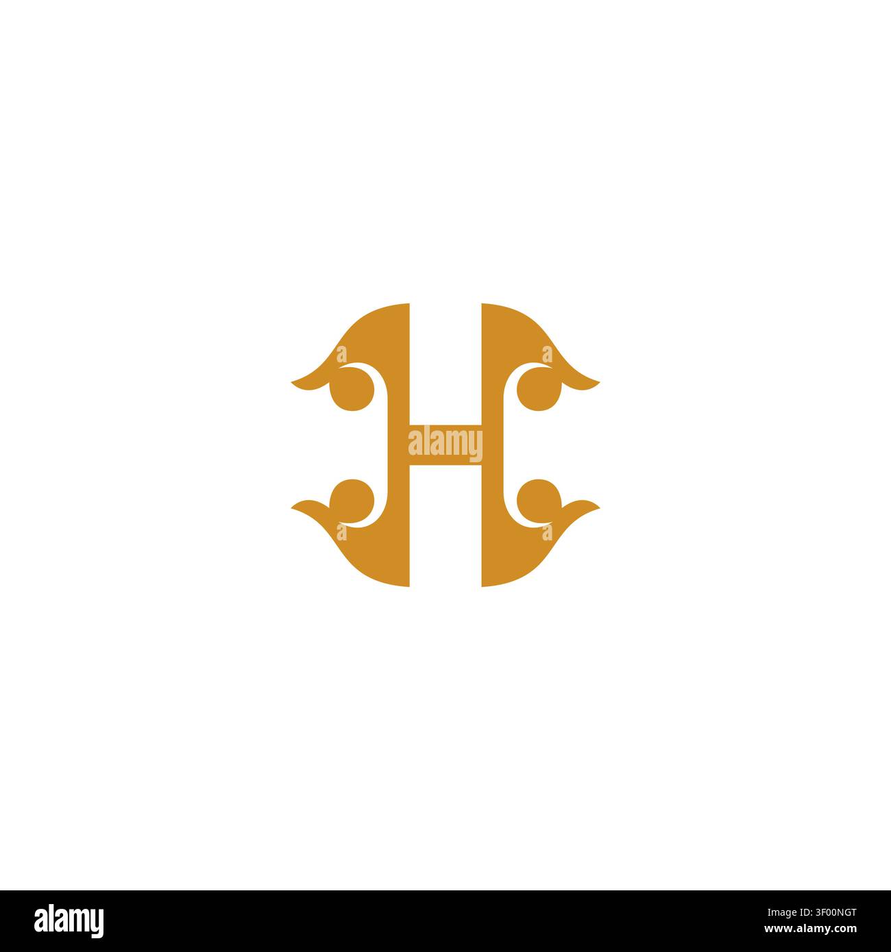 Letter H Elegant Logo Design. H Icon Vector Stock Vector