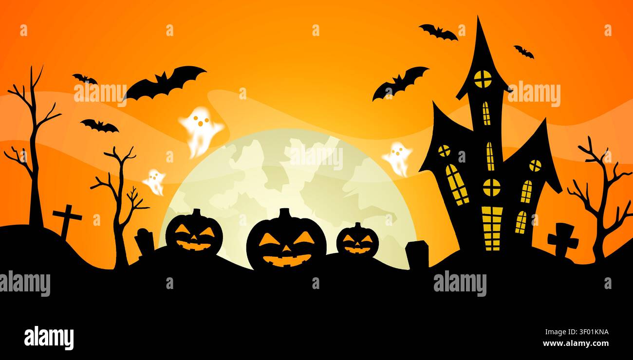 Background vector design with halloween theme Stock Vector